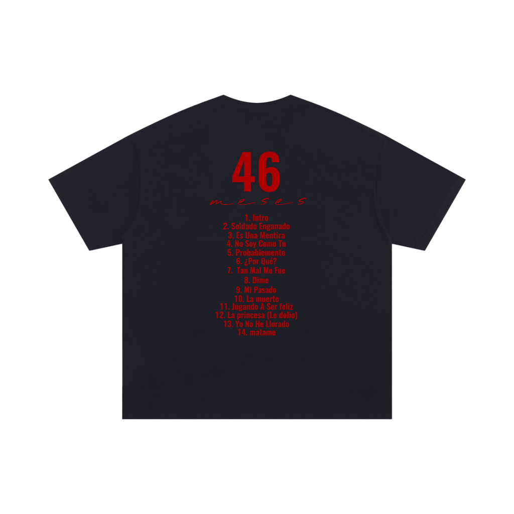 46 MESES Track List Oversized T-Shirt
